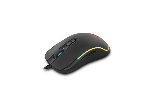 Ozone Mouse gaming NEON X20 -OZNEONX20- Mouse da gioco avanzato, sensore ottico, RGB, 5000 DPI, pulsanti programmabili, ergonomico, nero - Mouse gaming - Immagine 1