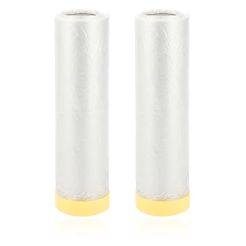 Image of Homdum Pre-Tape Paint Protection Covering Sheet and Tape Length(2700mm x 20Mtr) Pack of 2pc
