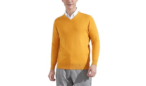Men Classic V-Neck Knitted Sweater Men Soft Warm Business Casual Pullover Jumper Men's Slim Fit Sweater