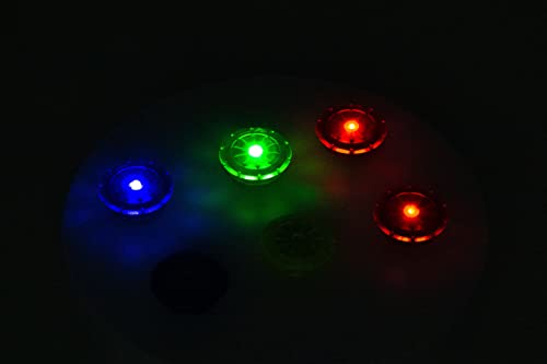 6Pcs- Led Bike Wheel Lights With Batteries Included! Contains: 2Pcs Red & 2Pcs Yellow & 2Pcs Blue (Red-Blue-Yellow) #TOP4