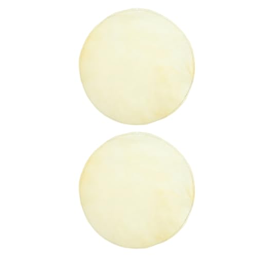 HOMOCONO 2 piezas Cabezas de de Piel de Cabra Resistentes al Impacto para Tambores Africanos y Percusión Profesional