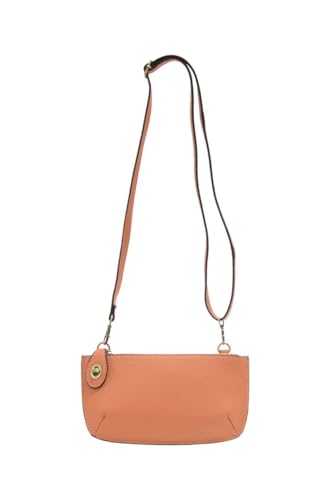 Image of Joy Susan Women's Fashion Purse Mini Crossbody Wristlet Clutch Hand Bag - Peach