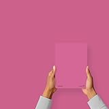 Hemway Bubblegum Pink Peel & Stick Sample Interior Paint | A5 Accurate Colour Swatch, Mess-Free Alternative to Paint Tester Pots, Easy To Use, Eco-friendly, for Kitchen Bathroom Living Room