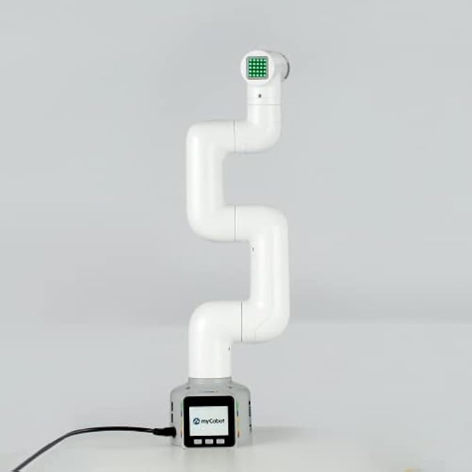 Robotic Arm, ELEPHANT ROBOTICS myCobot 280 with M5Stack, Collaborative Robot, Open Source 6 Axis Desktop Robot Arm, Education ROS Robots, Programming for Various Applications