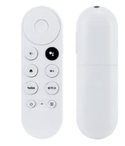 Mando a distancia por voz Bluetooth para Google Chromecast TV 4K Snow G9N9N, compatible con Google...