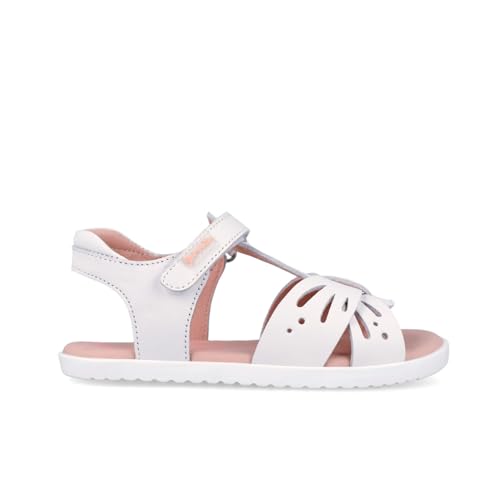 Sandales papillon blanches enfant chaussures cuir souple fille