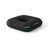 Sitzring Donut Sitzkissen mit Loch – Orthopädisches Sitzkissen für Stuhl & Büro – Weiches, Atmungsaktives Baumwollkissen zur Steißbein-Entlastung – Waschbares Bodenkissen für Homeoffice & Küche