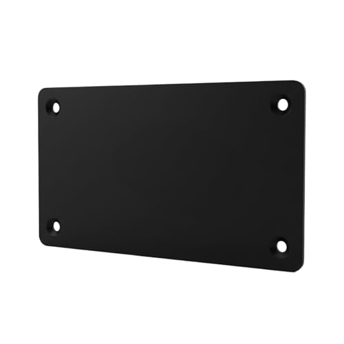 Adabuli Black Metal Mounting Plate for Magnetic Wireless Backup Camera, Iron Bracket with Adhesive or Screw Install, Compatible with RV, Trailer, Truck, Camper