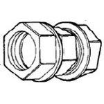 TK-213-SC, Fittings Coupling 1in Compression Die Cast Zinc, for Cable Protection Systems (5 Items)