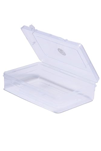 Image of Chetan Clear Plastic Medium Storage Boxes (Set of 6) - Versatile Transparent Containers for Organizing Small Items (Size No - 4)