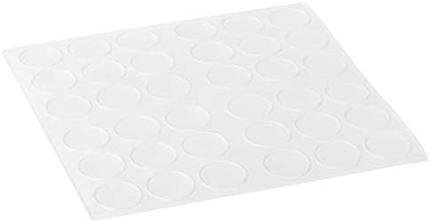 haggiy 284102TR-D16 samoprzylepny, cylindryczny elastyczny bufor 32-częściowy, średnica 16,5 mm x wysokość 10,2 mm, przezroczysty, 16,5 x 10,2 mm