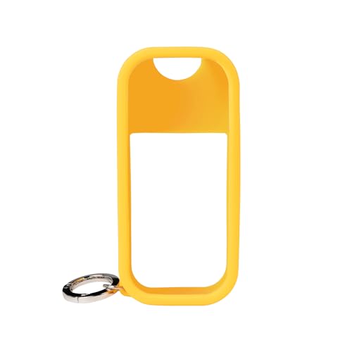 Touchland Body & Hair Fragrance Mist Case – Compatible only with 2 FL OZ Body Spray – Silicone Case with Keyring, Golden Honey
