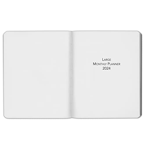 2024 Harbor Large Monthly Planner By Gallery Leather - Cambridge Lavender - 9.75X7.5" #TOP1