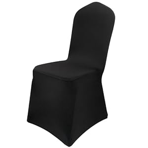 Palonu 48 Pcs Stretch Spandex Chair Cover Black Polyester Chair Slipcovers Dining Living Room Universal Fitted Chair Slipcovers Protector for Wedding Party Holidays Banquet Celebration Palonu 48 Pcs Stretch Spandex Chair Cover Black Polyester Chair Slipcovers Dining Living Room Universal Fitted Chair Slipcovers Protector for Wedding Party Holidays Banquet Celebration