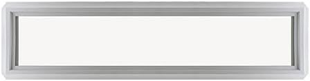 Double Pane 60" x 12" Transom Window Double Pane Tempered Low-E Glass White Vinyl Frame