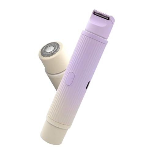Fozriybefy Recortadora y Afeitadora de Bikini para Mujer, Recortadora de Vello Corporal Eléctrica en Seco/Mojado 2 en 1, Depilación, Degradado Púrpura