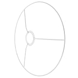 Healeved Marco para Pantalla de Lámpara Redonda E27 Soporte Circular de 30 CM de Diámetro Estructura de Hierro Resistente para Lámparas de Mesa Araña y Bricolaje Accesorio para