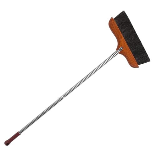 OUNONA Heavy Duty Long Handle Broom with Soft Bristles for Home Cleaning Effortlessly Sweeps Dust Hair and Debris from Floors Corners and Under Furniture Easy Installation