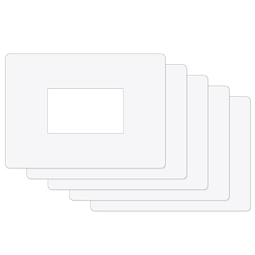 ilSALVAMURO® - 5 protectores transparentes de 16 x 21 cm para interruptores rectangulares de 5 módulos, grosor de 1 mm, para placas de interruptores, para cubrir la pared (paquete de 5 unidades)