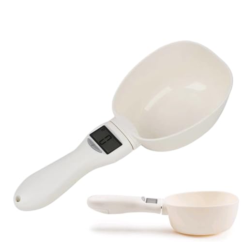 Generico Cuchara báscula digital | Báscula electrónica cuchara 800 g/0,1 g precisión pantalla LED | medidor con mango desmontable para pesar | para cocinar café casa apartamento