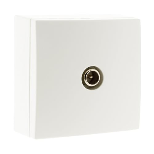 Zenitech Prise TV Ø9,52mm saillie - Blanc - Bel'Vue