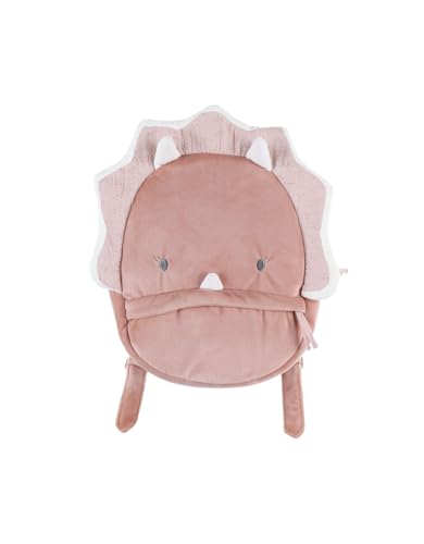 NOUKIE'S - Sac à dos Veloudoux - A partir de 10 mois - Bretelles ajustables - Cadeau de naissance - Popsie le dinosaure