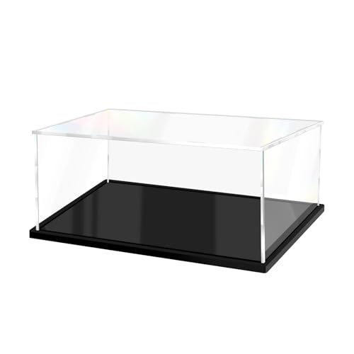 Image of Acrylic Display Case for Lego Assemble Collectibles Acrylic Case Alternative Protective Display Case for Action Figures (13.7x9.8x5.9 inch; 35x25x15 cm)
