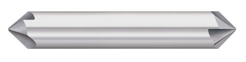 Titan TC88101 Solid Carbide Chamfer Mill, 4 Flute, Double End, 120 Degree Angle, Uncoated, 5/16