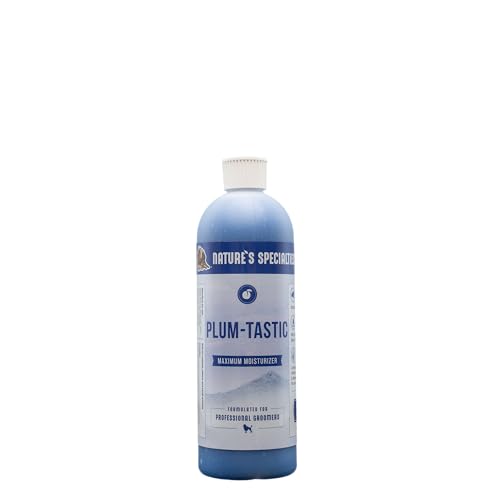 Image of Nature's Specialties Mixing Bottle and Dog Conditioner Concentrate Bundle, Easy to Read Measurements Mixing Bottle 32 oz, Plum-Tastic Dog Conditioner Concentrate 16 oz