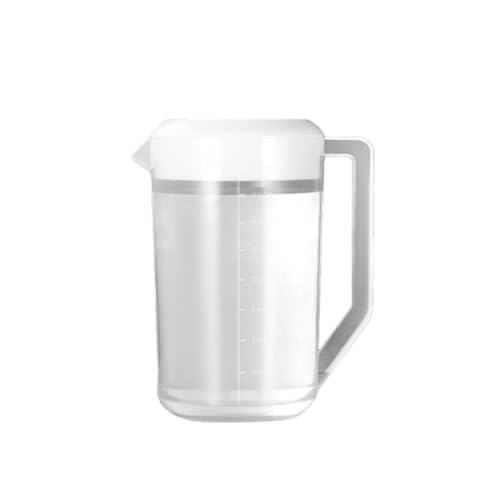 Dinglong 2.5-5L Brocca d'acqua fredda grande capacità in plastica caraffa per acqua con coperchio scala per succo caldo, tè, bevande, latte - verde