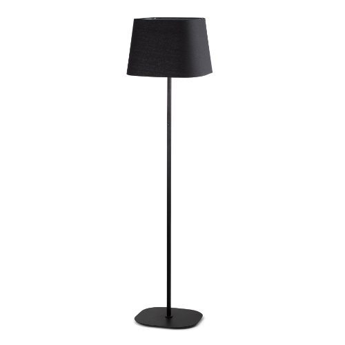 Projecteur Barcelona Sweet 29959 lampadaire 20W en métal noir et écran tissu