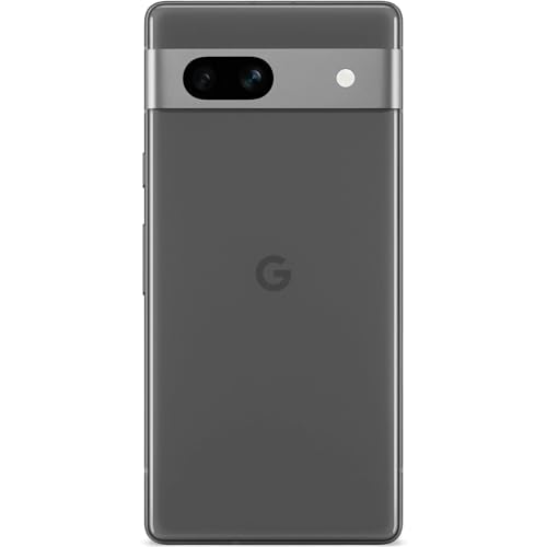 Google Pixel 7a – 5G-smartphone med vidvinkelobjektiv och laddare