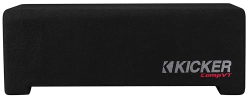 KICKER 52CVTDF102 CompVT Down Firing Loaded Enclosure, 350 Watts RMS, 2-Ohms Impedance