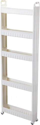 Momgla �L�b�`�����S�� �L�b�`�����b�N �X���� ���[���b�N ���Ԏ��[ �ȃX�y�[�X ��9cm �L���X�^�[�t �����h���[ �䏊�p�i (3�K43*9*84cm,�z���C�g)