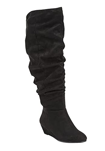 Comfortview Women's Wide Width The Tamara Wide Calf Boot - 10 1/2Ww, Black #TOP4