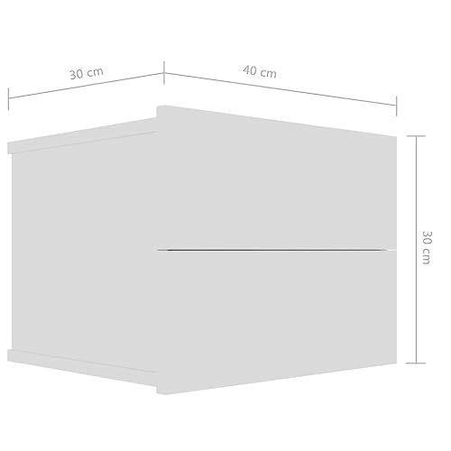 Table de chevet blanche moderne pour optimiser un studio ou un dortoir