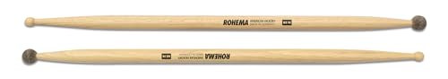 Baquetas Rohema 61361/2FK WZ 707 con bola de fieltro miniatura 1