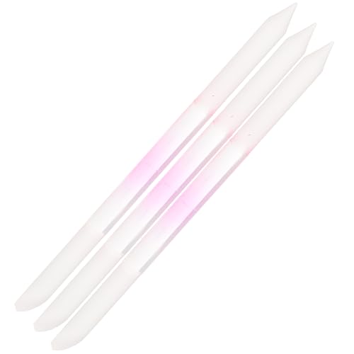 LALADEFIEE 3個 ダブルヘッド爪やすり nail polish nail gel マニキュアファイル ネイルサロン用品 爪切り ツール マニキュア爪やすり マニキュアグラス爪やすり すりガラス