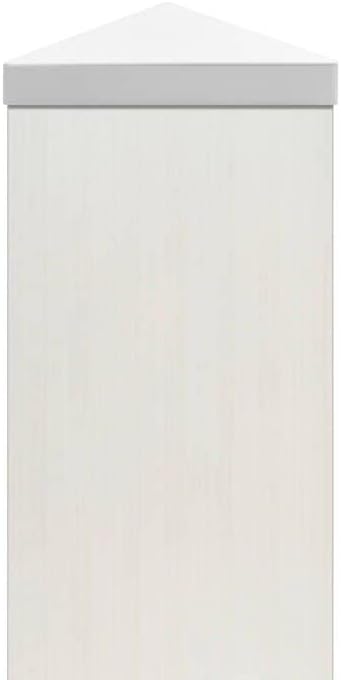 Miniatura 5 de GKOLED Paquete de 12 tapas de vinilo de PVC blanco pirámide de 4 x 4 pulgadas (solo para postes de vinilo con tamaño real de 4 x 4 pulgadas, no para