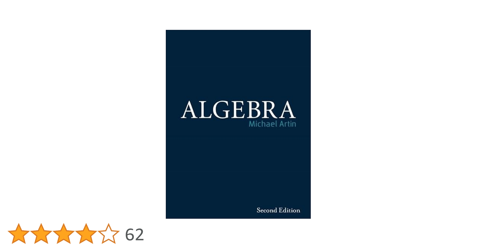 Amazon | Algebra | Artin, Michael | Algebra
