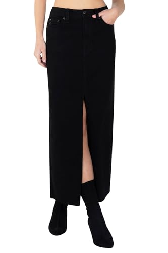Miss Me Women's Western Horsehoe Mid-Rise Maxi Skirt2