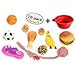 Dog Puppy Teething Toys | Chew, Squeaky, Rope, Rubber Toys for Small, Medium, Large Dogs | Durable, Tough, Non-Toxic, Chewing Toy Set Gift Pack Of 10 + Bonus Travel Bowl By GloBal Pet