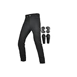 Unisex Motocross-Hose Dirtbike-Radhose Motorradjeans Mit Protektoren Mit 4 Knie- Und...