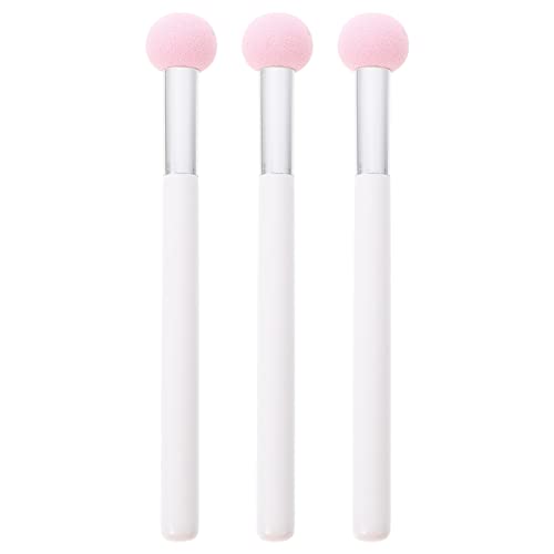 TOVINANNA 3個マッシュルームヘッドスポンジ付きコンシーラーブラシ メイクアップツール 顔用 スポンジヘッドで肌にやさしい使い心地