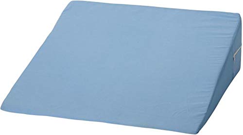 Image of DMI Bed Wedge Pillow and Triangle Wedge with Elevated Incline for Neck Pain, Headaches, Reflux, Shoulders, Back Pain, Foot Support, Knee Pain or Restless Leg Syndrome, 24x24x7 inches, Blue