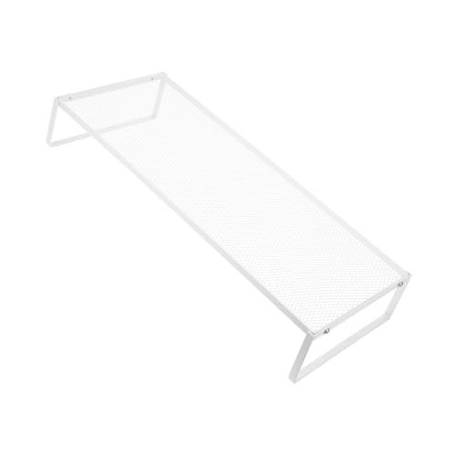 Ripiano Rialzato per Computer Supporto per Monitor da Scrivania per del per Portatile Ferro da Stiro alto bianco