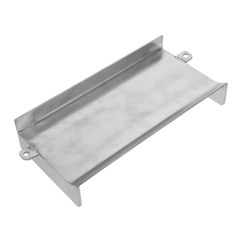 Totority Waterfall Spillway for Outdoor Garden Fountain, 20X10X2.5Cm Stainless Steel Water Feature Outlet, Patio Pond and Aquarium Waterfall Accessory