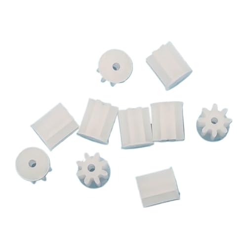 Shaft Pinion 10pcs 7 Teeth Mini Coreless Motor 2.6mm Diameter Gear 0.8mm Tight Fit Shaft Pinion DIY Airplane Motor Gear Motor Transmission