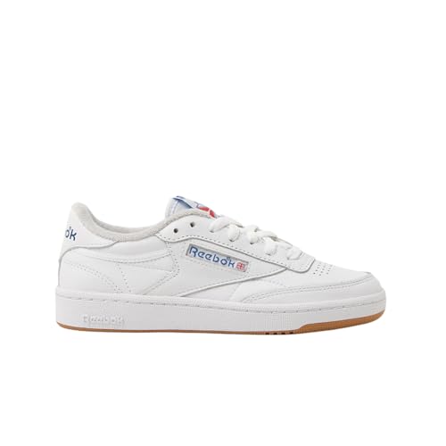 Reebok Uomo Club C 85 Sneaker, FTWRWHITE/Blue/Gum, 47 EU