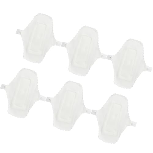 CHILDWEET Compresas Menstruales Reutilizables Lavables 6 Unidades 180 Mm Tela de Color Claro Toallas Sanitarias para Mujer Uso Diario y Viajes